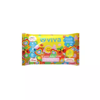 📢1 แถม 1 Viva organic baby wipes 20 sheets