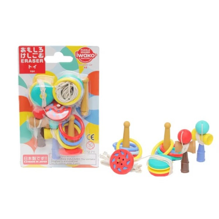 Iwako Blister Pack Eraser Daily Life category / เซ็ตยางลบ หมวดชีวิตประจำวัน แบรนด์ Iwako จากประเทศญี