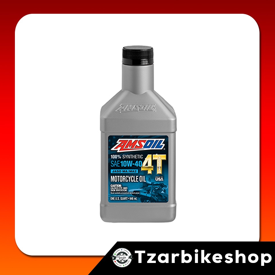 น้ำมันเครื่อง AMSOIL สังเคราะห์แท้ 100% ความหนืด 10W40 / 10W50