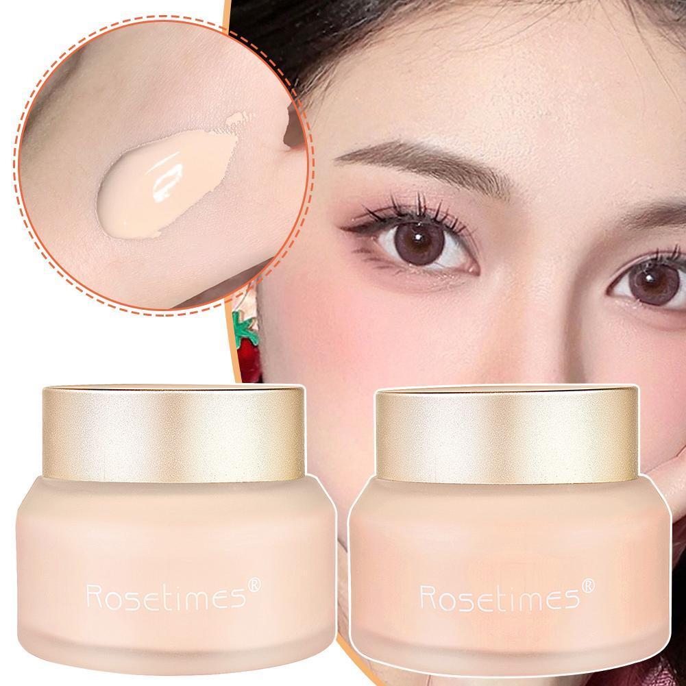 ครีมรองพื้นและคอนซีลเลอร์ Rosetimes กันน้ำ ชุ่มชื้น ติดทนนาน
