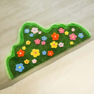 (พร้อมส่ง📦⚡) CATNAP พรมทรงยาว ขนทอ ลาย ดอกไม้และทุ่งหญ้า ขนาด 60x120 cm.