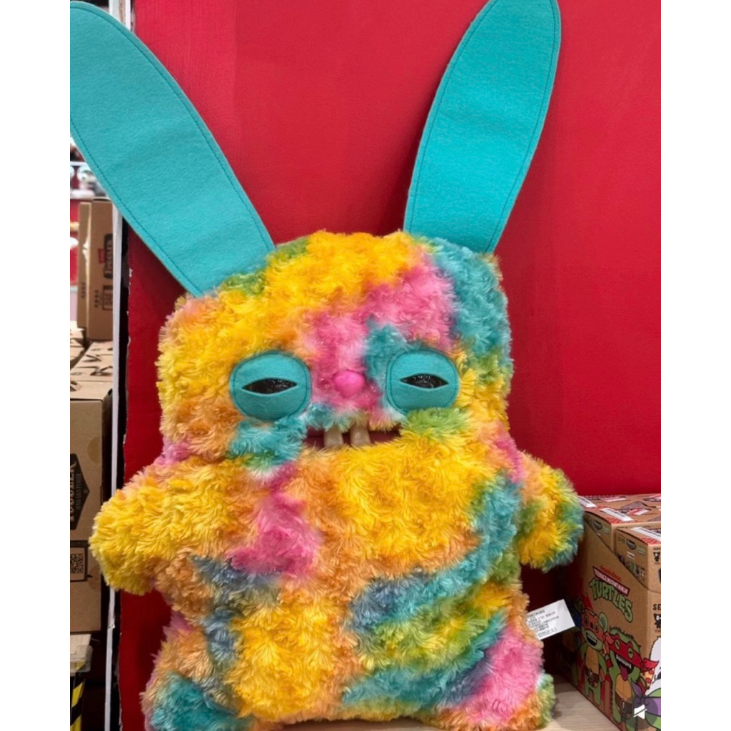 🔥พร้อมส่งจากไทย🔥 ตุ๊กตา Fugglerยักษ์ เหลืองชมพู 47 cm Flugger bighug ของแท้