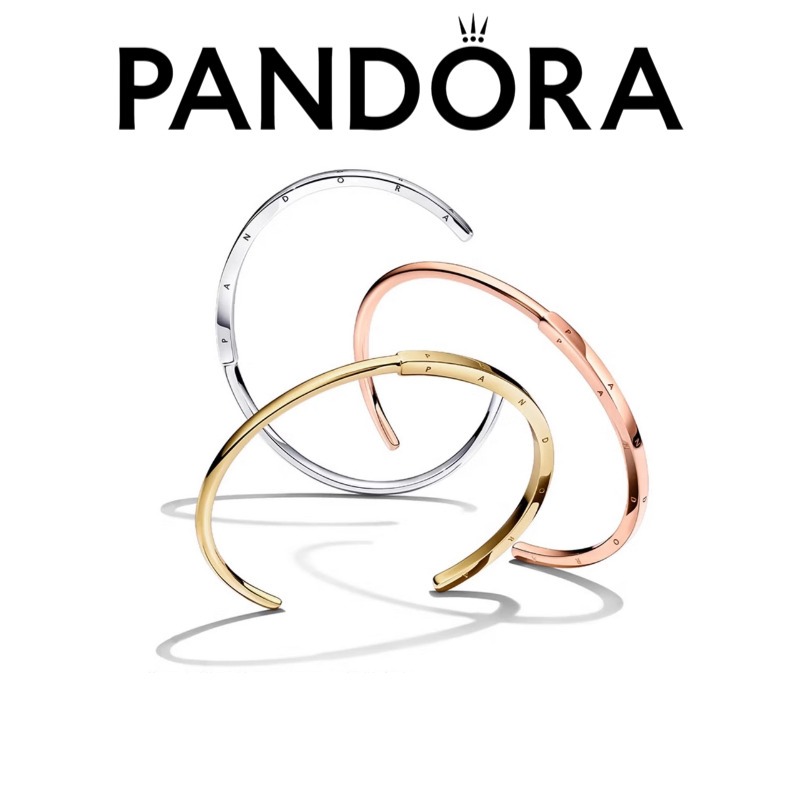 พร้อมส่ง Pandora SHINE สร้อยข้อมือ Classic Collection I-D(Open) Bracelet 17.5cm