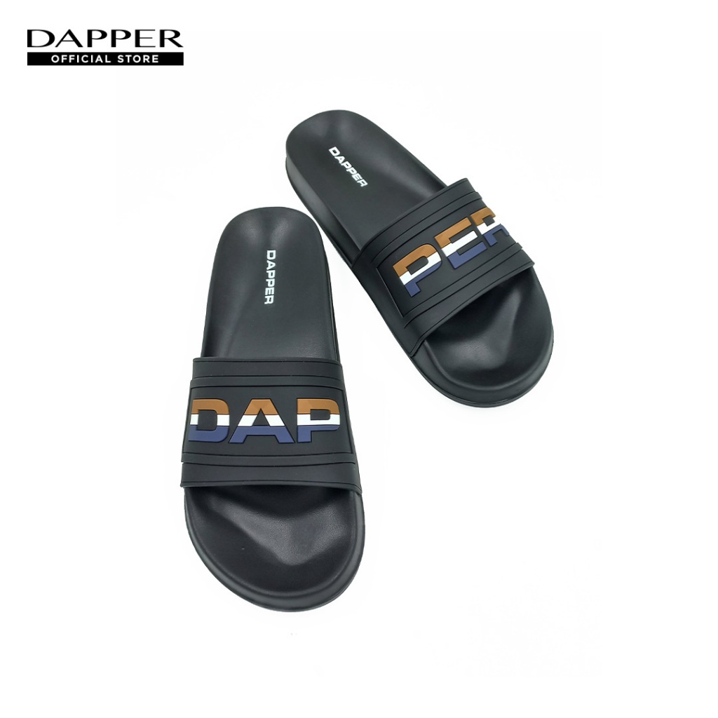 DAPPER รองเท้าแตะ DAPPER Colorblock Pool Slide Sandals สีดำ (HSP/BK/1687SL)