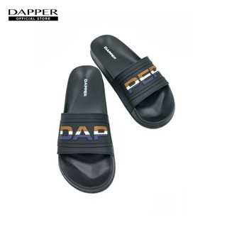 DAPPER รองเท้าแตะ DAPPER Colorblock Pool Slide Sandals สีดำ …