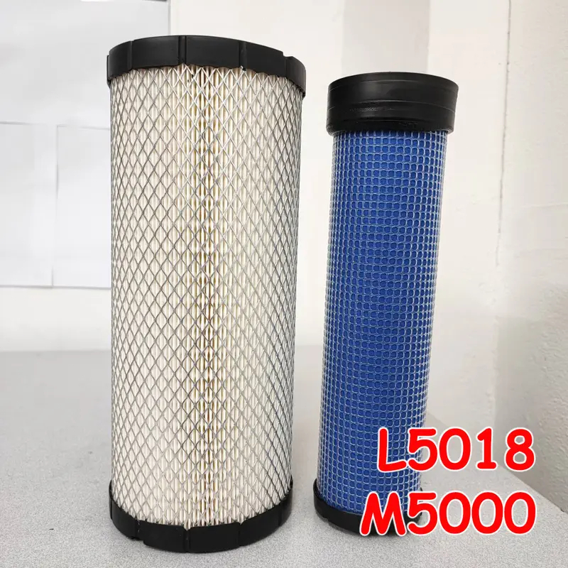 ไส้กรองอากาศคูโบต้า สำหรับรุ่น L5018 และ M5000 (ชุดลูกนอก+ลูกใน)