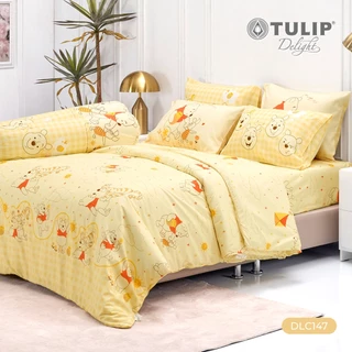 TULIP Delight ชุดผ้าปูที่นอน หมีพู ลิขสิทธิ์แท้ดิสนีย์ Disney Winnie The Pooh DLC147 ผ้าห่ม ผ้านวม ผ้าปูที่นอน
