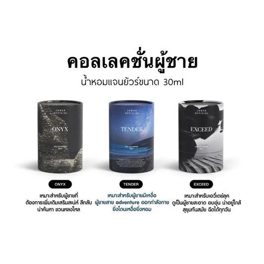 น้ำหอมแจนยัวร์ Janua สำหรับผู้ชาย กลิ่น Onyx Tender Exceed 30 ml