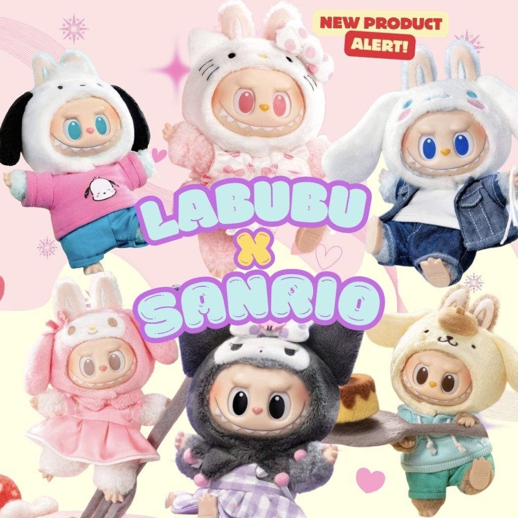 ☁️ส่งด่วนในไทย🇹🇭☁️The Monster x Sanrio Characters⭐️ของ แ ท้💯