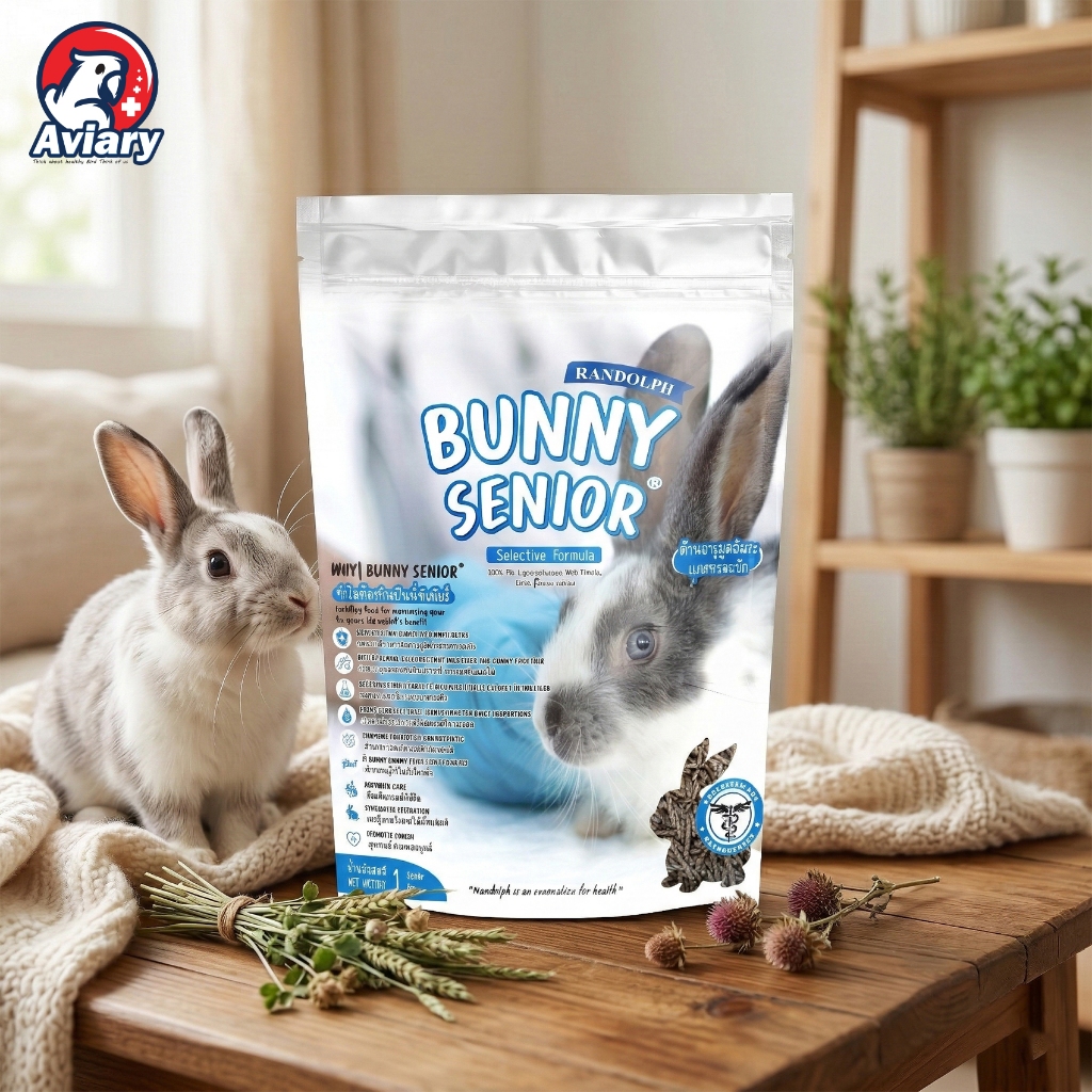 อาหารกระต่ายสูงวัยสูตรลับฟัน 4 ปี+ บันนี่ซีเนียร์ Bunny Senior Dental ขนาด 700 g.