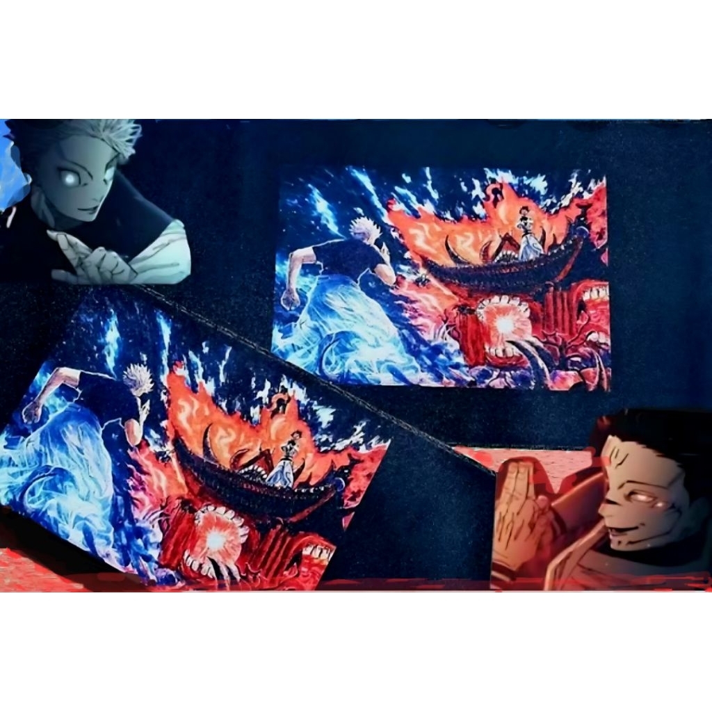 แผ่นรองคีย์บอร์ด keyboard mat ขนาด 90x40cm. ลาย jjk cinematic fight scene ราคาไม่แพงคุณภาพเยี่ยม