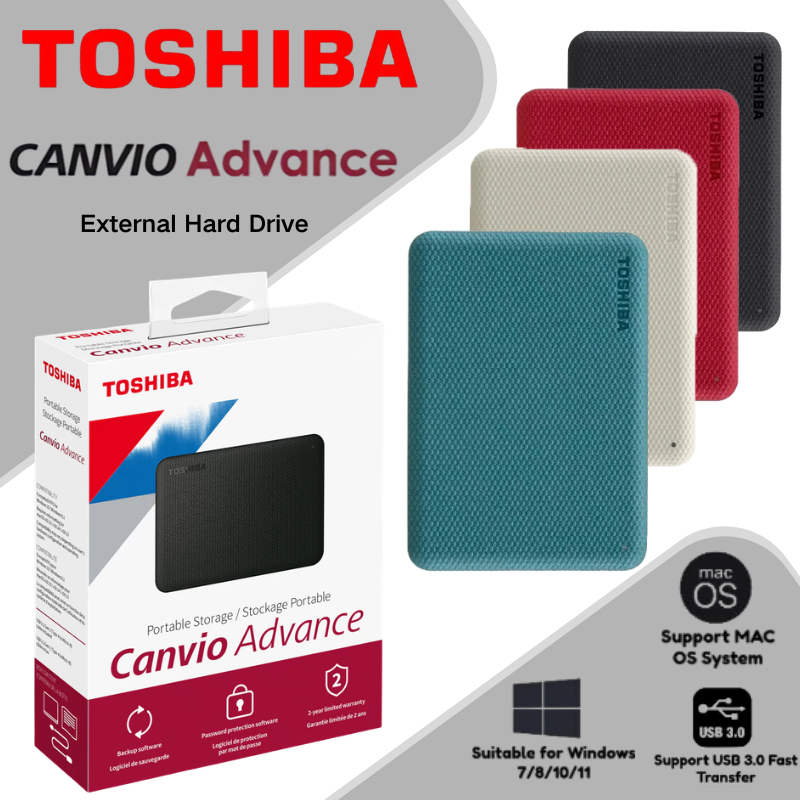 Ready Stock！1TB 2TB 4TB Canvio Advance ความเร็วสูง HDD Portable hard drives 2.5'' External Hard Disk