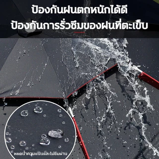 ร่มตกปลา ร่มกันแดด 2.4-2.6เม ร่มตกปลาชิงหลิว ยางสีดำหนาสองชั้น ขนาดใหญ่ อลูมิเนียม+PPC กันแสง UV กันแดดกันฝน