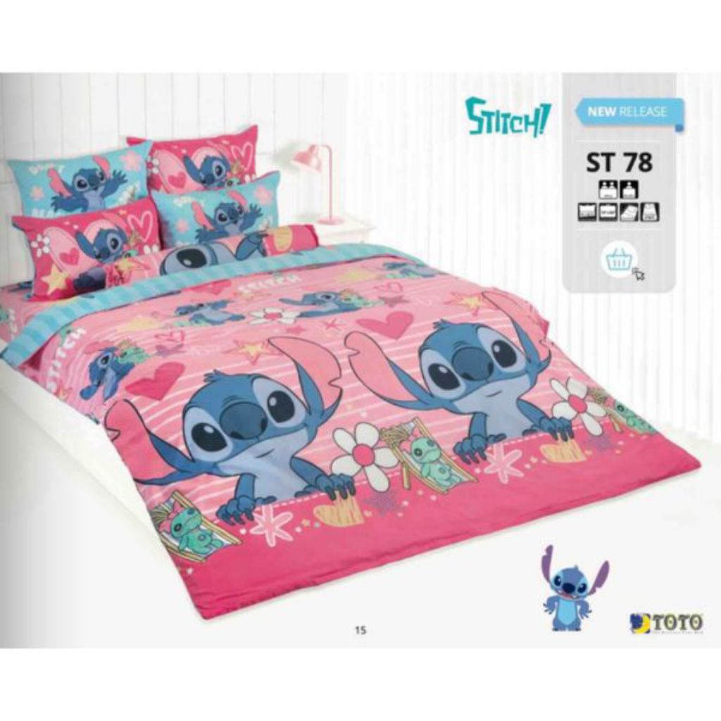 TOTO ชุดเครื่องนอน (ผ้าปู+นวม) ขนาด 6 ฟุต ST78 (ลิขสิทธิ์ของแท้ 100%)
