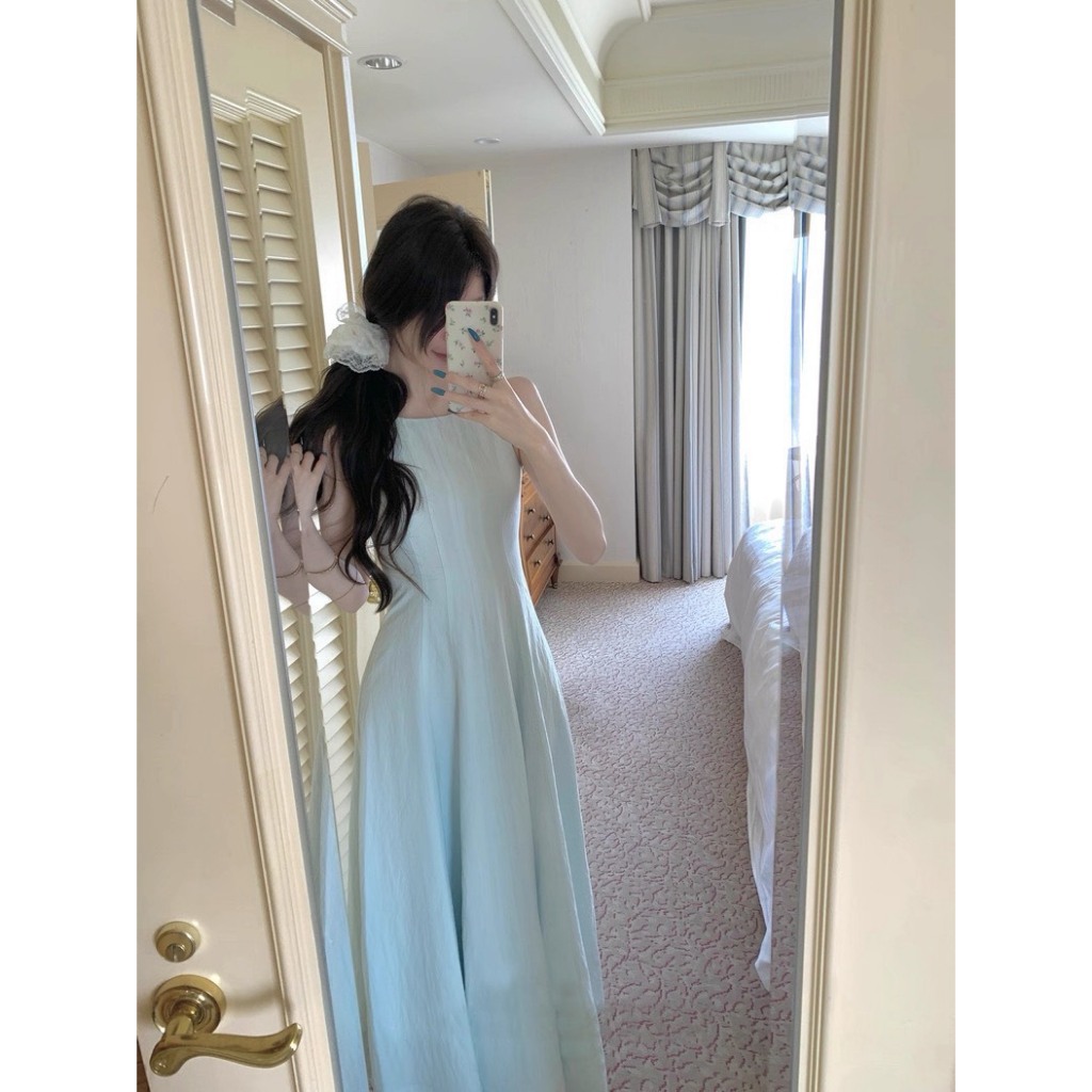Mogwany  พรี // Piper Dress 3สี ขาว,ฟ้า,ชมพู เดรสทรงสวย เอวเข้ารูป ซิปหลัง ใส่เที่ยวน่ารัก