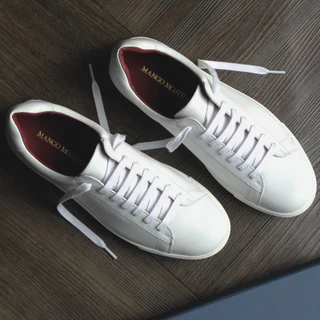 พร้อมส่ง | MANGO MOJITO | Mojito Sneaker White | รองเท้าสนีกเกอร์หนังแท้ | Smart Casual | ใส่สบาย