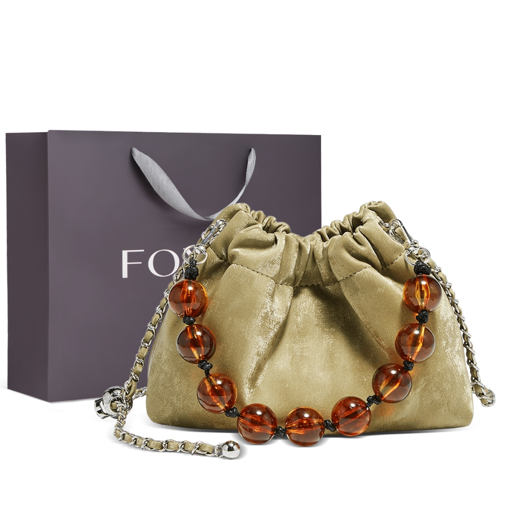 FOXER กระเป๋าสะพายไหล่สำหรับผู้หญิง กระเป๋าถือสุดเก๋ ความจุขนาดใหญ่ ของขวัญสำหรับผู้หญิง