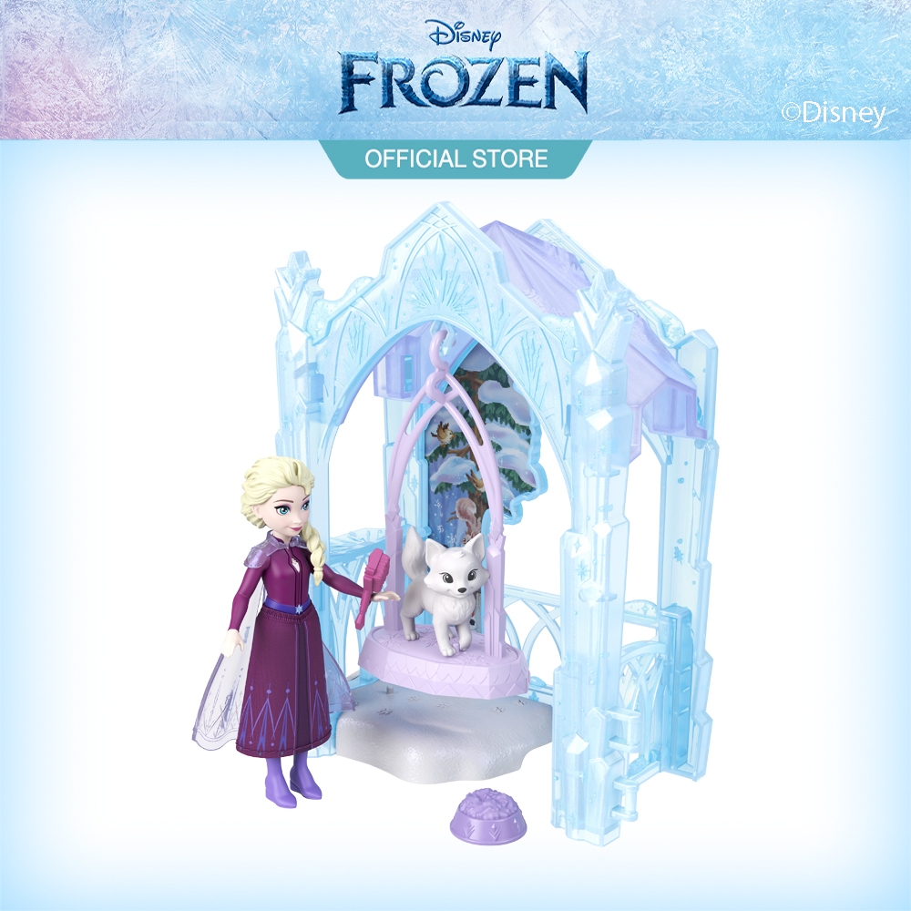 Disney Frozen Elsa's Icy Animal Hideaway ดิสนีย์ โฟรเซ่น เพลย์เซตตุ๊กตาเอลซ่าและปราสาทน้ำแข็ง JFG29 ID