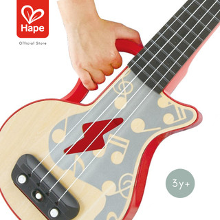 Hape Learn with Lights Ukulele-Red	อูคูเลเล่ไฟฟ้า ใส่ถ่านมีเสียงมีไฟ	3Y+ รูปที่ 6