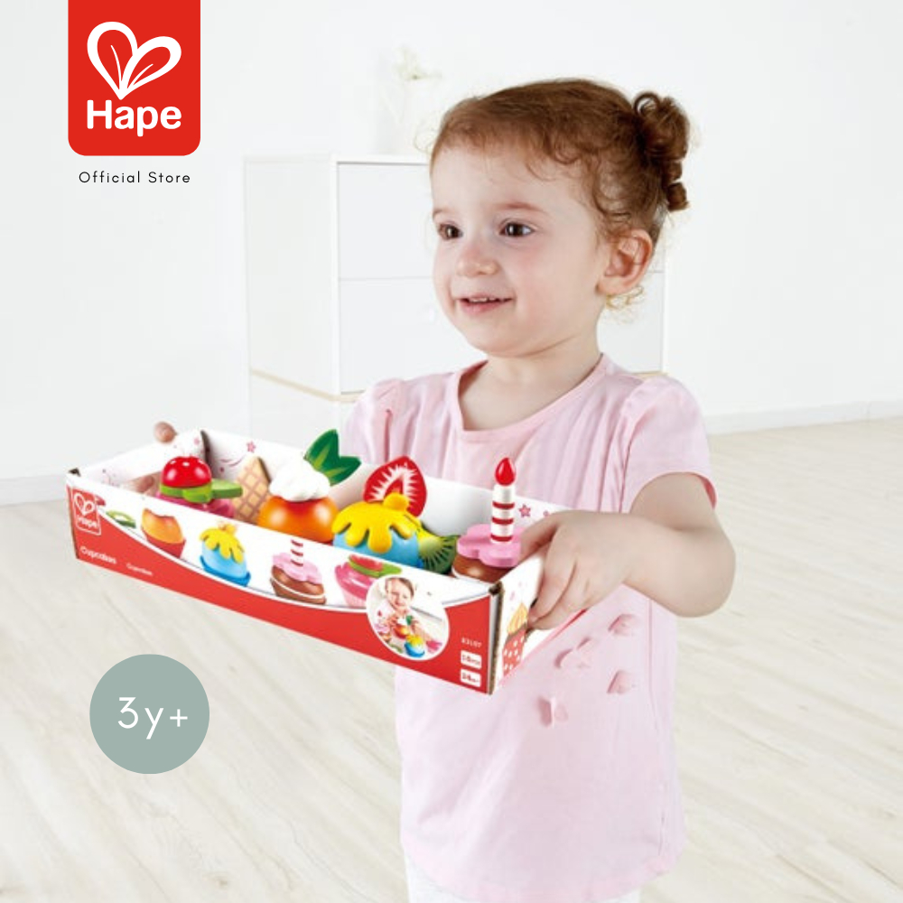 Hape Cupcakes – Wooden Play Food Set, 3Y+ image 6