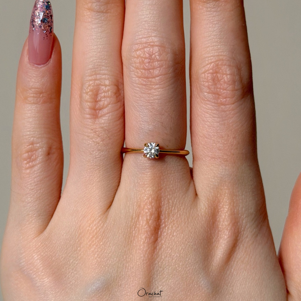 Orachat | Charlotte 100 H&A ring. (แหวนตัวเรือนเงินแท้ 92.5 / หากใส่ไม่พอดีเปลี่ยนขนาดฟรี 1 ครั้ง)