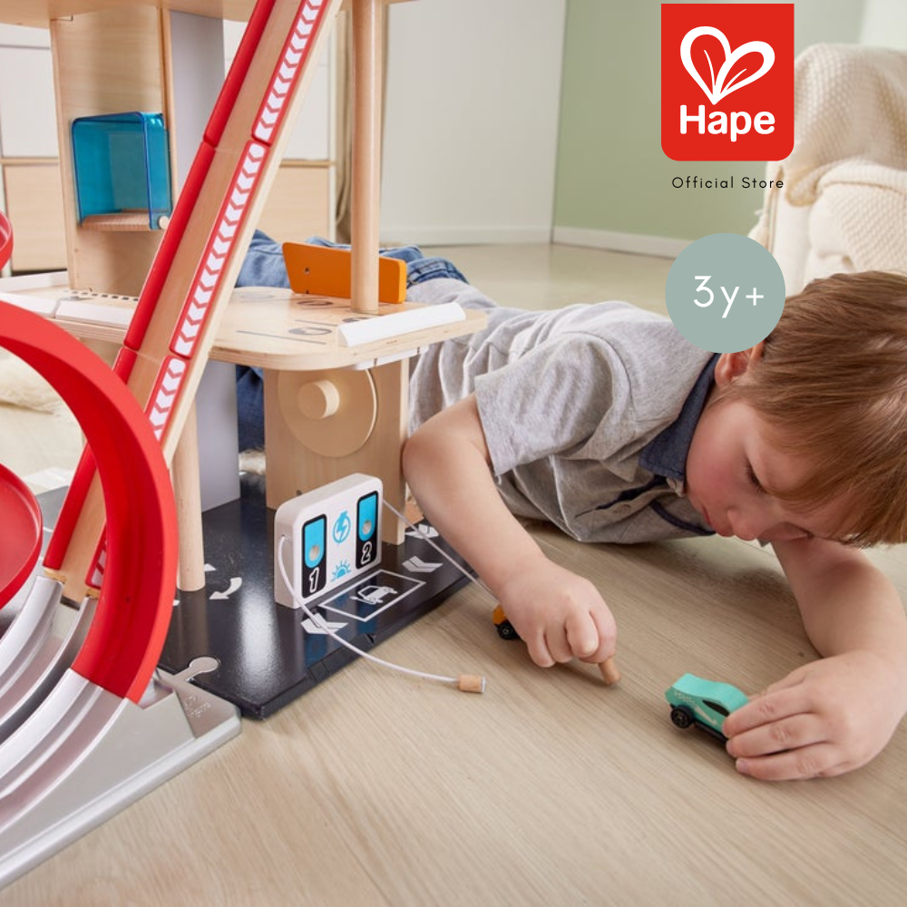Hape - Gearhead Stunt Garage مرآب السيارات البهلوانية 3Y+ صورة 5