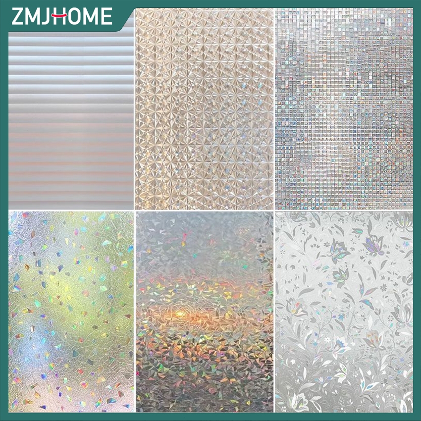 Abstract Window Film ฟิล์มติดกระจกกันสอดส่อง PVC 2m | แบบสูญญากาศ.