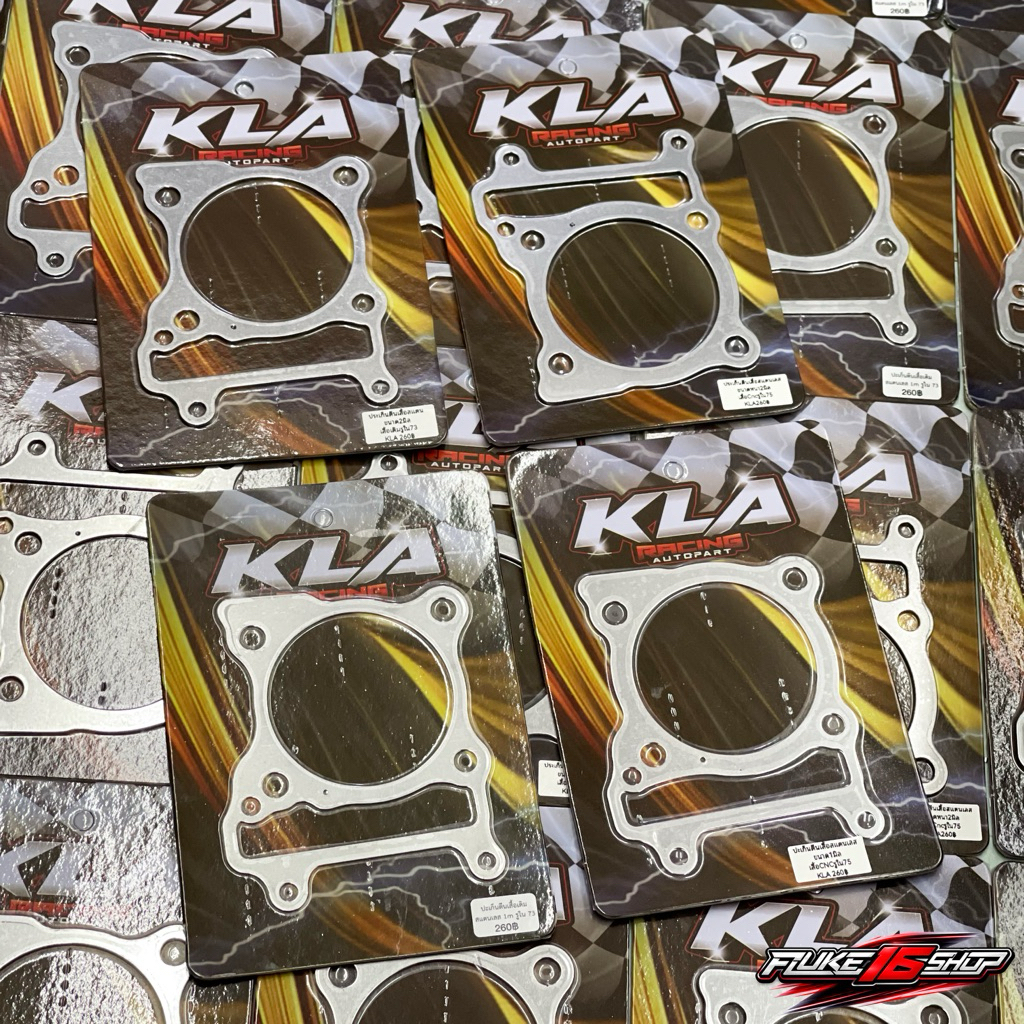 ประเก็นเสื้อสูบ (สแตนเลส) LEAD Giorno PCX160 หนา 1 มิล และ 2 มิล เสื้อเดิมและเสื้อCNC แบรนด์ KLA
