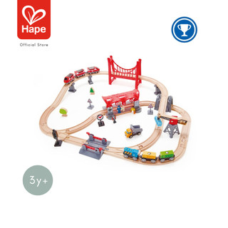 Hape - Busy City Rail Set        รถไฟในเมืองยุ่งเหยิง        3Y+