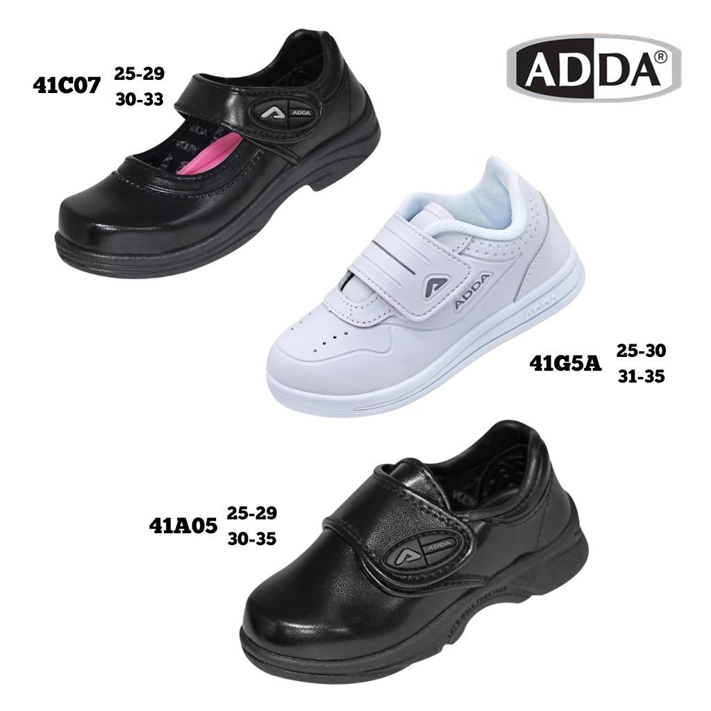 รองเท้านักเรียน รองเท้าคัทชู รองเท้าพละ ADDA 41C07/41G5A/41A05 ไซส์ 25-35