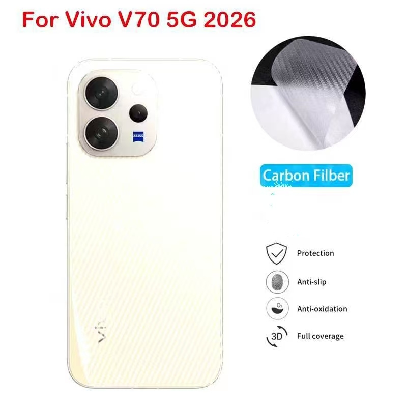 Vivo V70 5G/Vivo V70 Elite 5G(ส่งในไทย)ฟิล์มหลังลายเคฟล่าVivo V70Elite/Vivo V70ตรงรุ่น