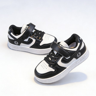 รองเท้าเด็กผู้ชาย รองเท้าแบนแฟชั่น ติดแผ่นแปะ พื้นกันลื่น ทร…