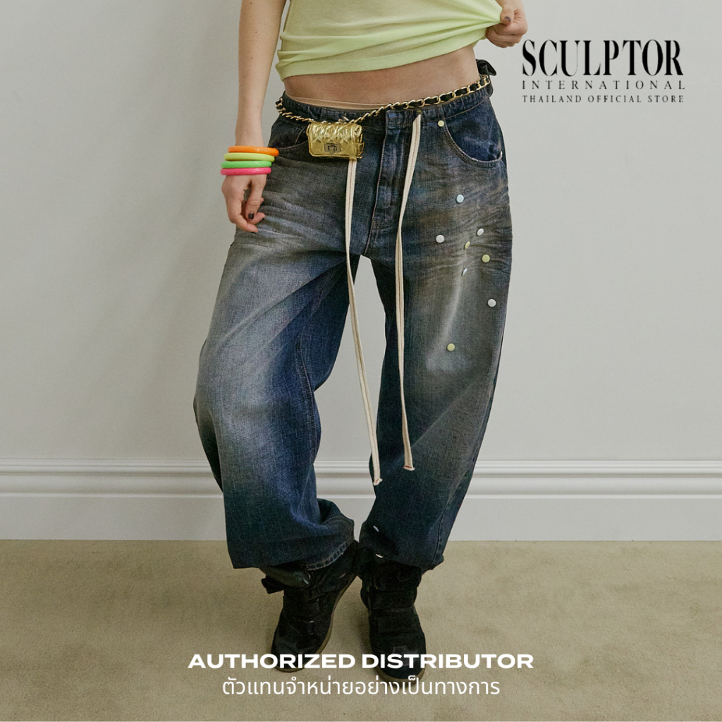 SCULPTOR® กางเกงยีนส์ Pill Denim Pants