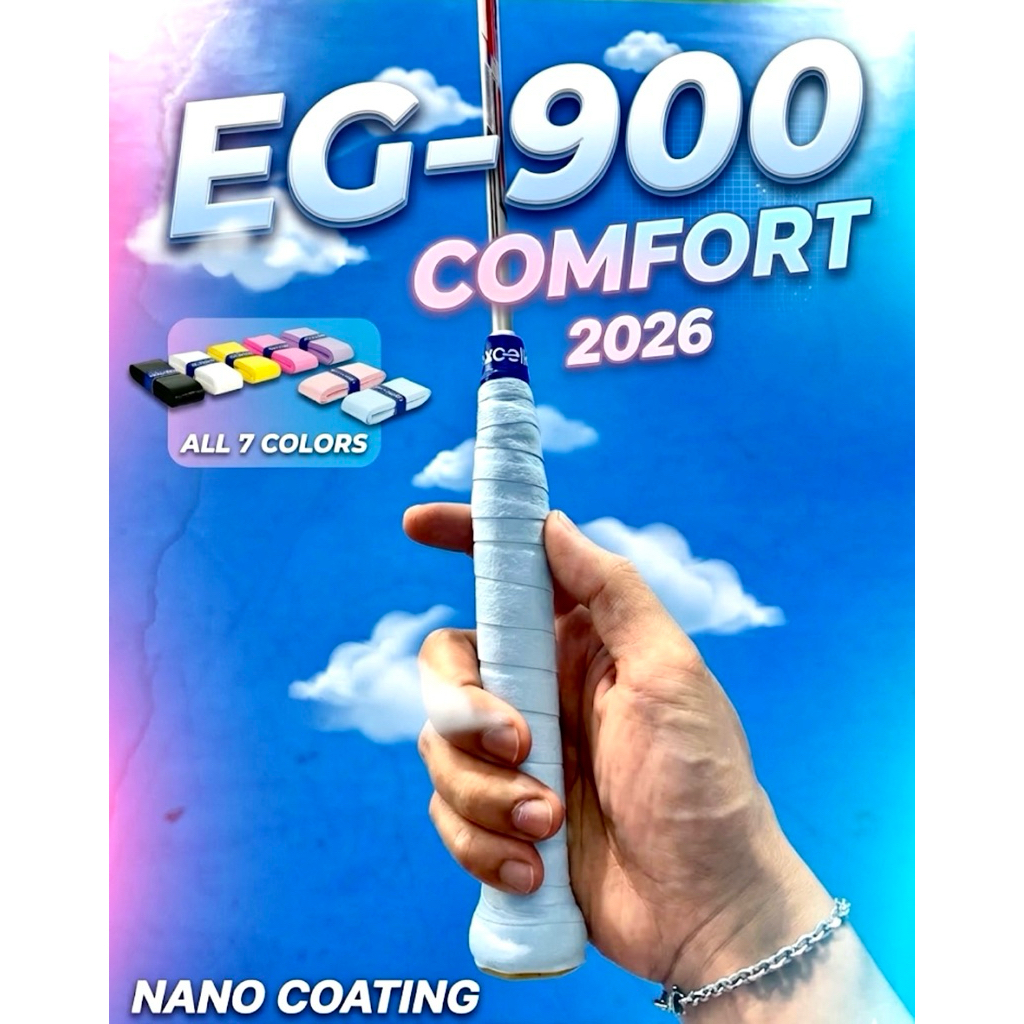 Excella EG-900 กริปพันด้ามแบดมินตัน Super Absorbent (แบบแพ็ค 0.6 มม.) มีสต๊อกพร้อมส่ง!