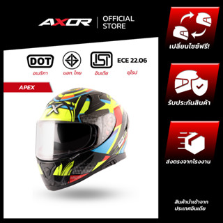 หมวกกันน็อคสปอร์ตเต็มใบ แว่น 2 ชั้น AXOR APEX [4 มาตรฐานความ…