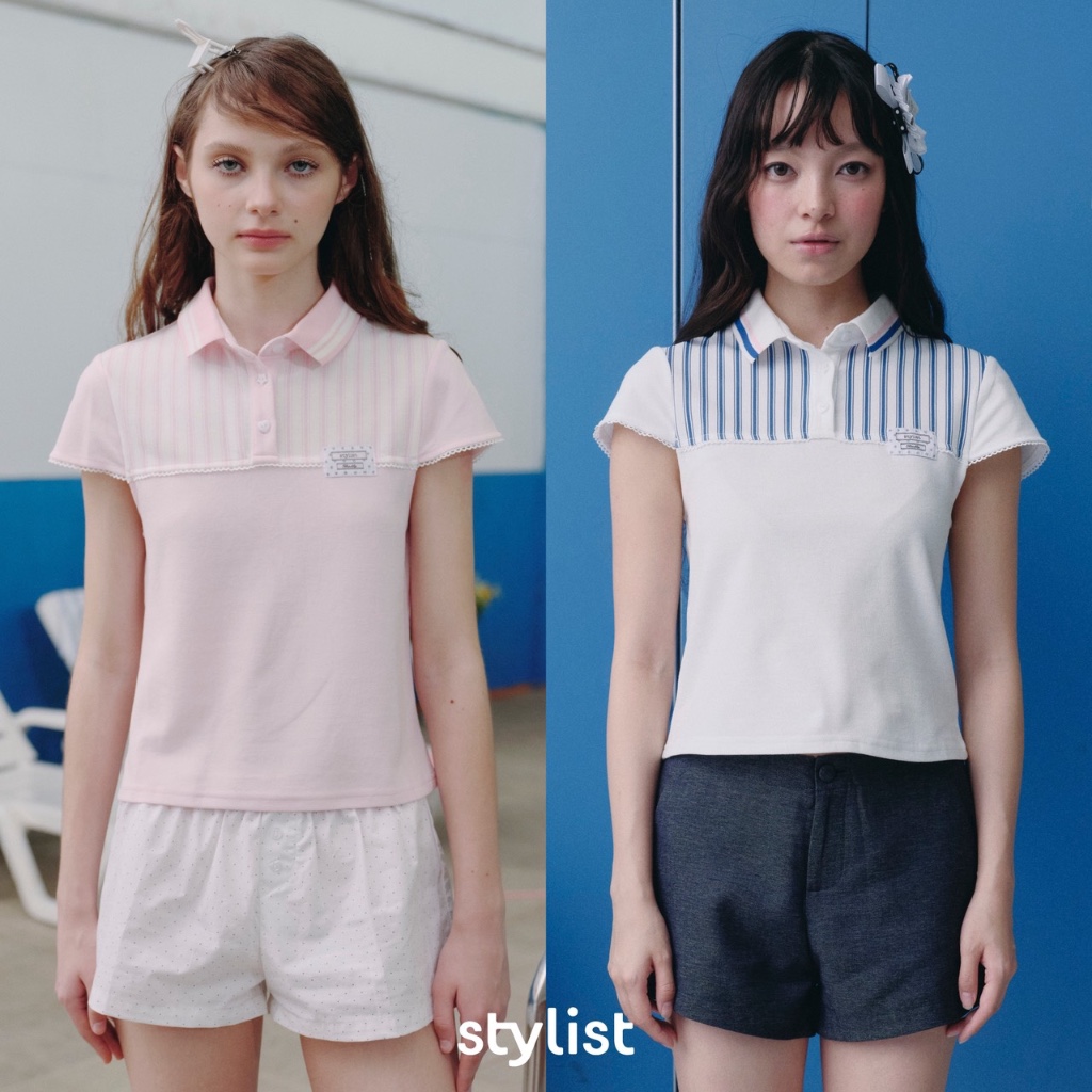 STYLIST x Brinkkty - Polo-Loony-004  - เสื้อโปโลแถบลายทาง