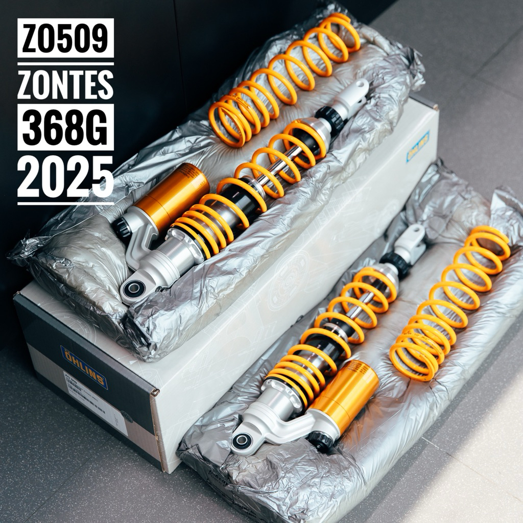 โช๊คหลัง ohlins รุ่น Zontes 368G ปี2025 (ZO509) ของแท้100% รับประกัน2ปี พร้อมส่ง!