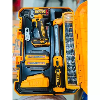 INGCO บล็อกกระแทกไร้สาย 20V มอเตอร์ไร้แปรงถ่าน แรงบิด 405 N.m รุ่น CIWLI20451/ครบชุด COSLI23056