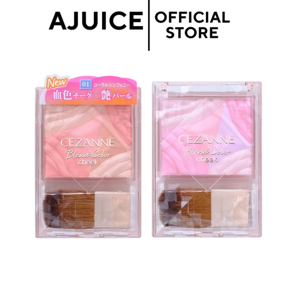 03เข้าเพิ่มหิ้วเองจากญี่ปุ่น🇯🇵Cezanne เซซาน เบลนด์ คัลเลอร์ ชีค บลัช 4.5ก. มี3สี blend color cheek