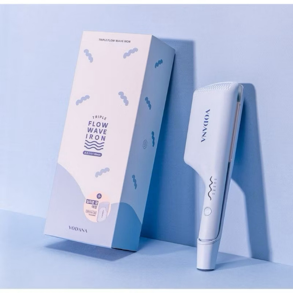 (มือสอง)Vodana Triple Flow Wave Iron เครื่องทำลอนมาม่า กันความร้อน ถนอมเส้นผม