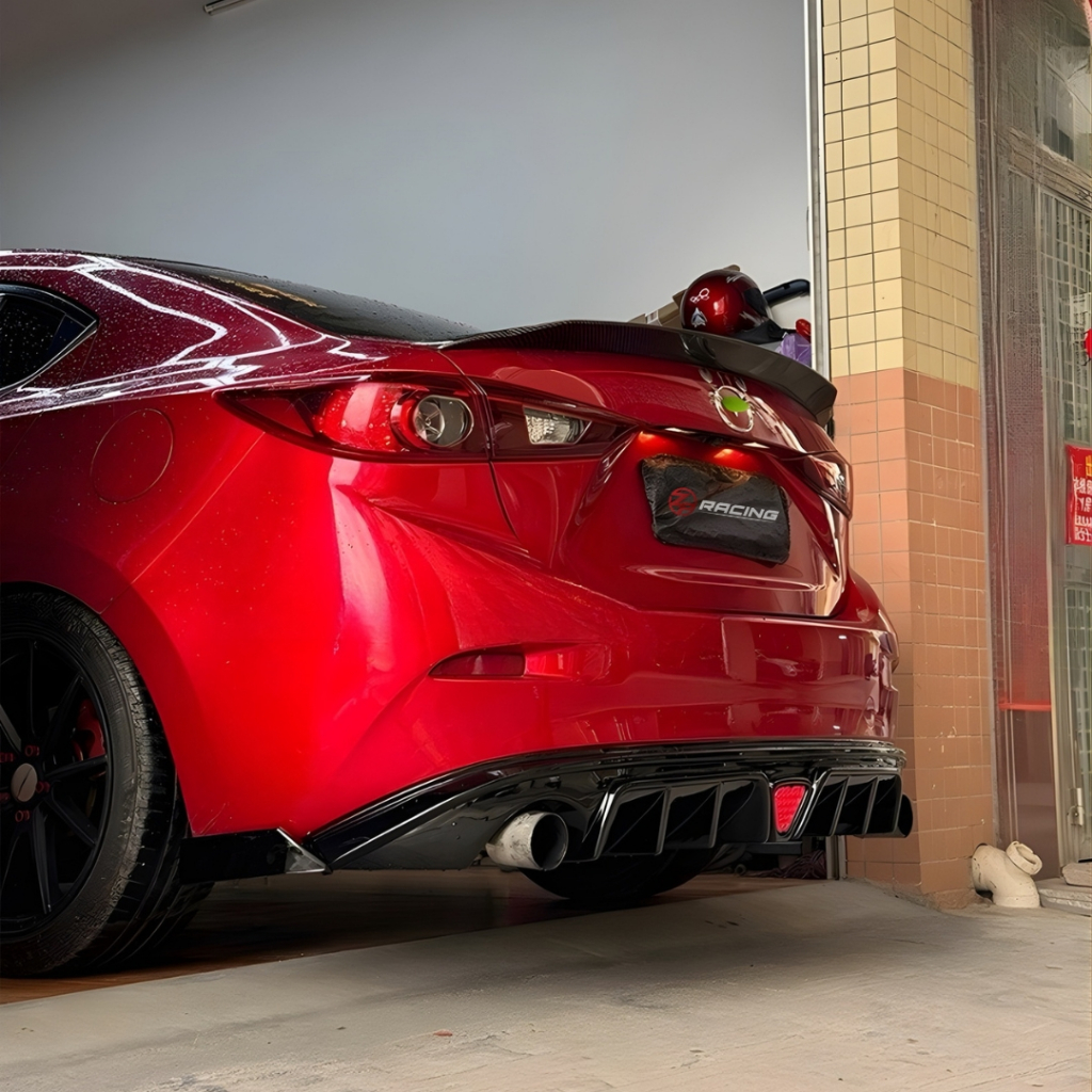 ลิ้นหลัง Diffuser ชุดแต่งกันชนหลัง 78thGarage สำหรับ Mazda 3 2014-2019