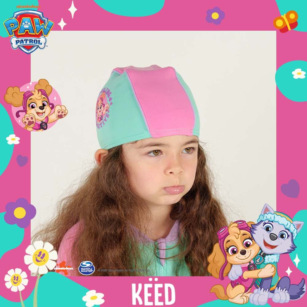 ✨NEW✨ KEED X Paw Patrol Collection หมวกว่ายน้ำเด็กผู้หญิง ควบคุมอุณหภูมิ (TempFlex) *102FG*