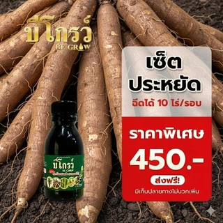 บีโกรว์ X2 สูตรใหม่เข้มข้นกว่าเดิม ช่วยให้พืชแข็งแรง โตเร็ว ใบหนา ทนโรคแมลง 1 ขรด