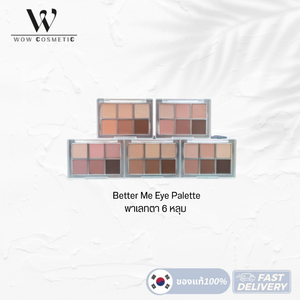 ล้างสต็อคหมดแล้วหมดเลย Better Me Eye Palette พาเลทตา อายแชโดว์เกาหลี 6 หลุม