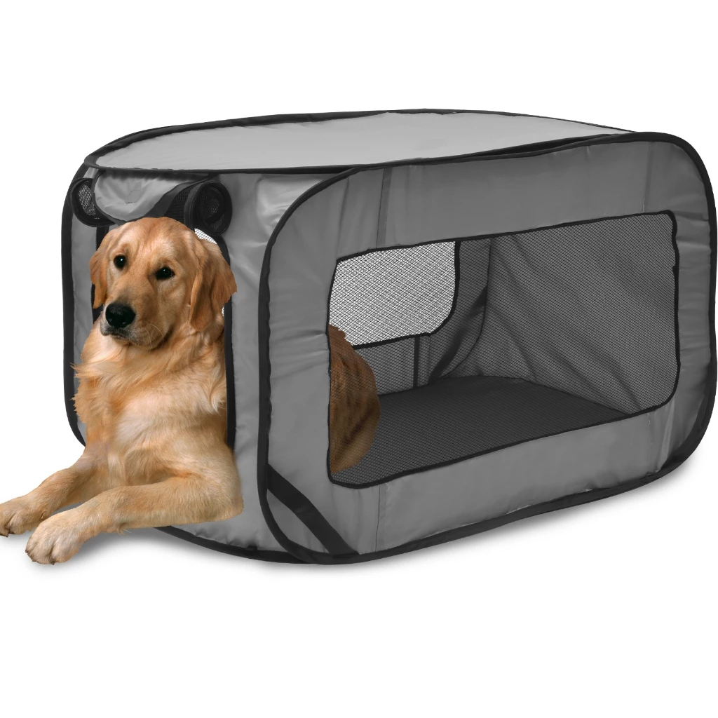 กรงหมาพับได้ เต็นท์สัตว์เลี้ยง กรงสุนัขพกพา กรงแมว คาร์ซีทสุนัข Dog Crate thumbnail 10
