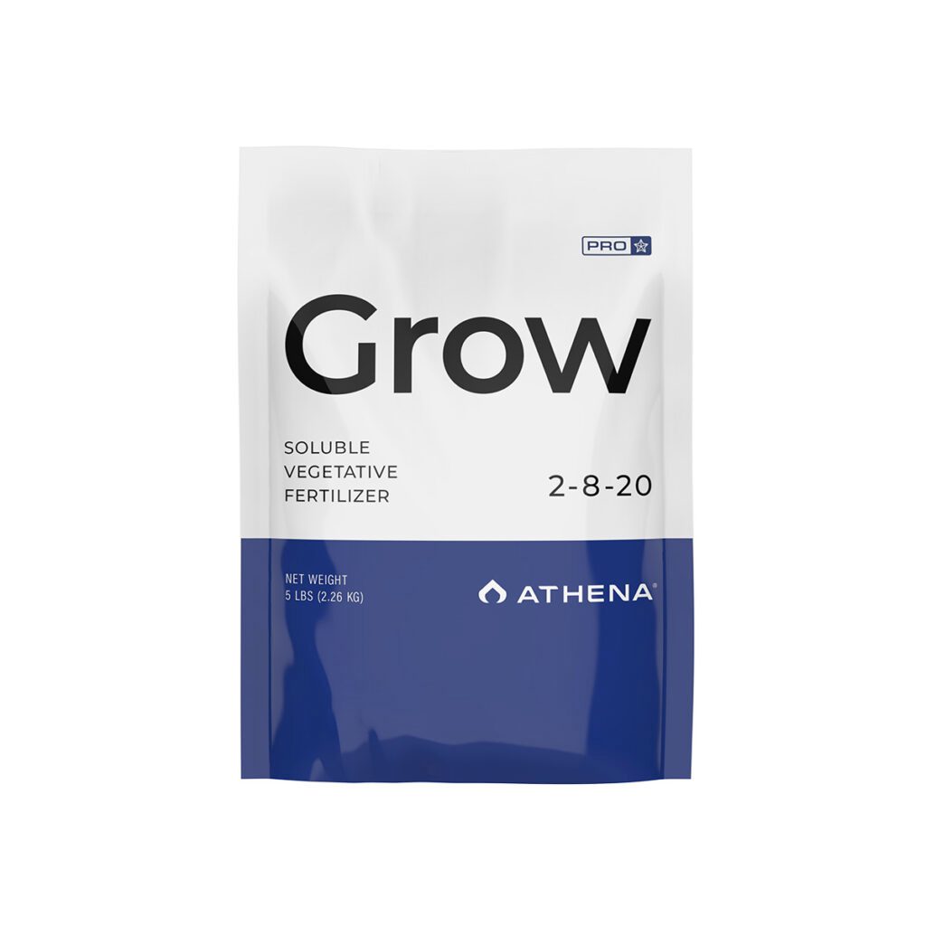 Athena Pro Grow 5lb Bag _Athena Grow  บำรุงใบและลำต้น 2-8-20 ขนาด ถุง  5 ปอนด์ อาเธน่าโกรว