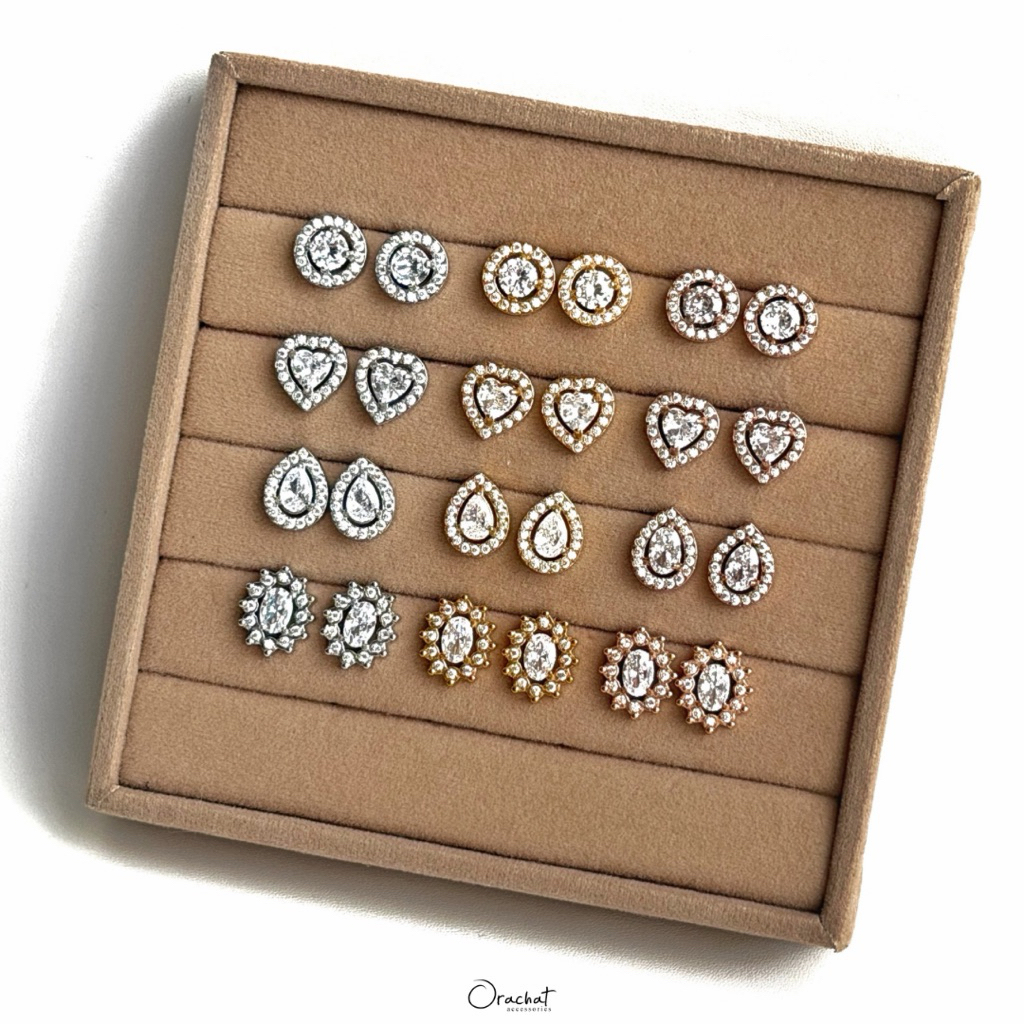 Orachat | Viva 14k earrings. (ต่างหูสแตนเลส)