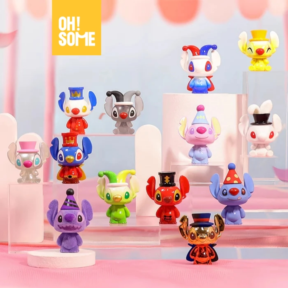 OHSOME x Disney กล่องสุ่ม Stitch Magical Circus Series Blind Bag จำนวน 3 ตัวต่อถุง – โปรปัง