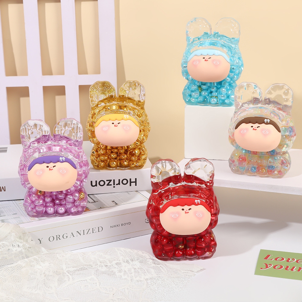[พร้อมส่ง] EC-BB ตุ๊กตาเรซิ่นใส Bunny Bubble Doll 12 cm | ตุ๊กตากระต่ายใส ของตกแต่งโต๊ะ ตุ๊กตาน่ารัก ของสะสม