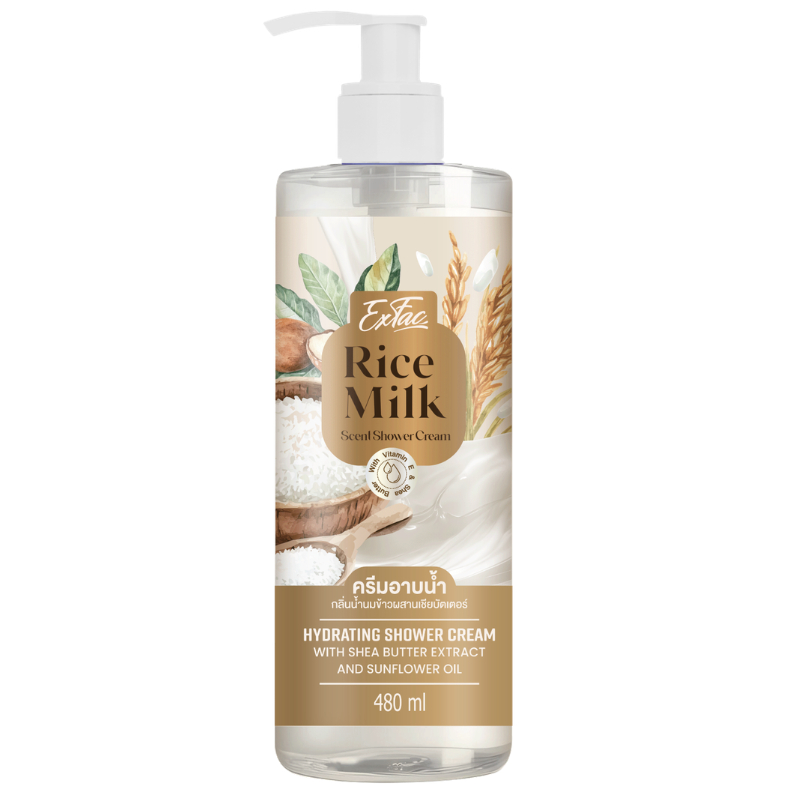 Exfac Rice Milk Shower Cream 480 ml